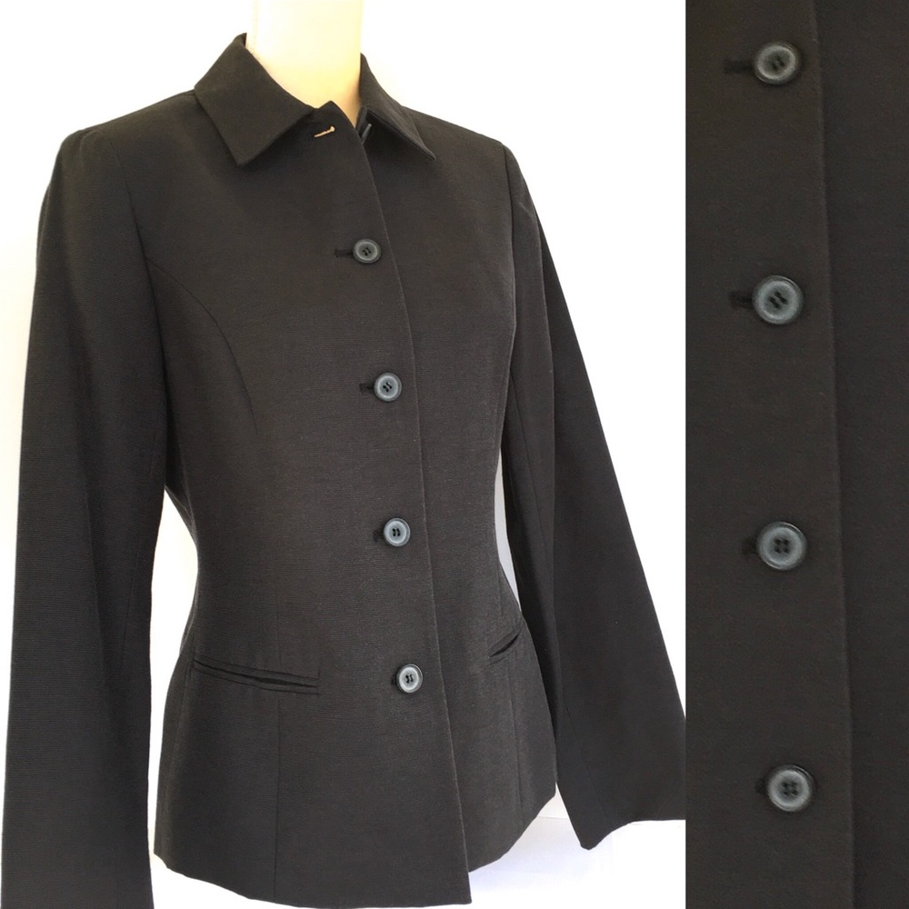 Andre Oliver Tailored Career Wear Black Blazer Sz6